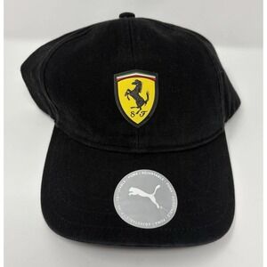 Scuderia Ferrari Official PUMA Classic Baseball Cap Black Adult Men's Large